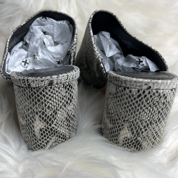 MARC FISHER Snake Block heel Slide Sandals - Picture 6 of 6